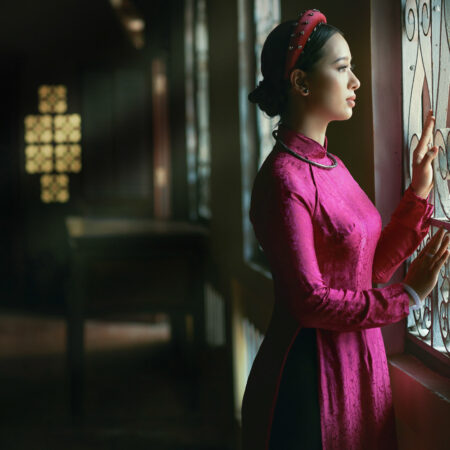 Vietnamese woman in ao dai