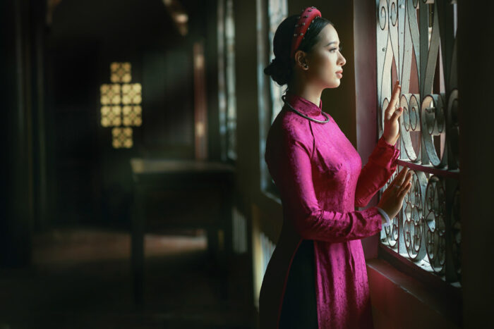 Vietnamese woman in ao dai